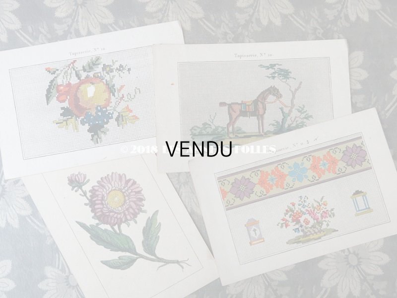 画像8: 19世紀 アンティーク 刺繍図案帳 LA MAITRESSE DE BRODERIE 