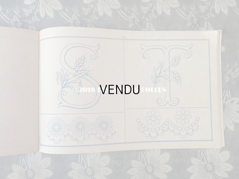 画像6: アンティーク 刺繍図案帳 ALPHABETS DE BRODERIE ANE.MON.A POUYER J.JAMES WEILL Succr. de ANDRE-BERANGER EDITEUR PARIS