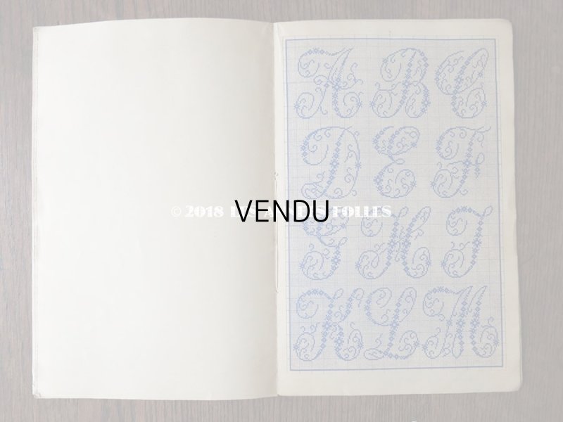 画像6: アンティーク アルファベットの刺繍図案帳 クロスステッチ N 184 ALPHABETS VARIES - N.ALEXANDRE&CIE. MAURICE LAJEUNESSE SUCCR .-