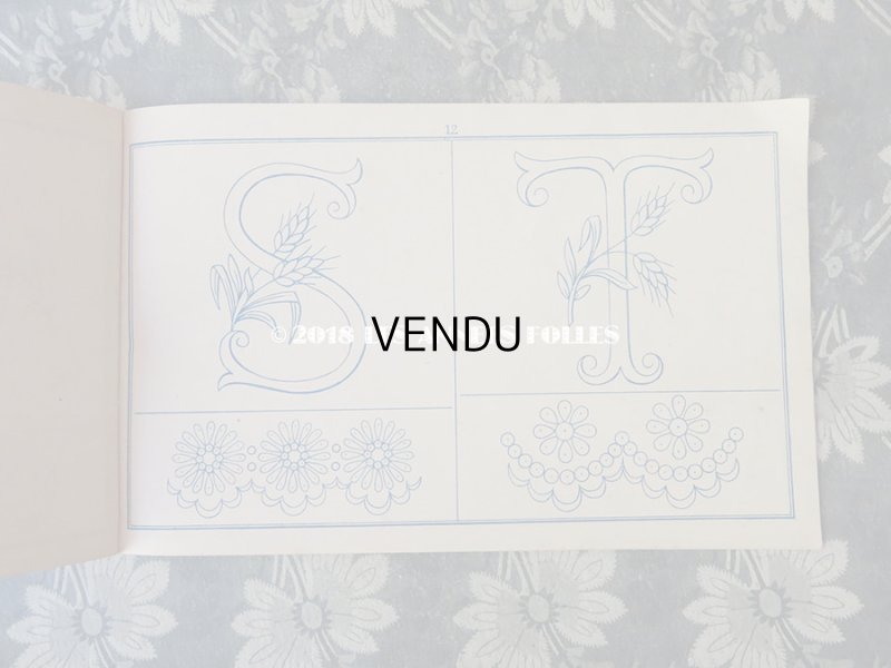 画像8: アンティーク 刺繍図案帳 ALPHABETS DE BRODERIE ANE.MON.A POUYER J.JAMES WEILL Succr. de ANDRE-BERANGER EDITEUR PARIS