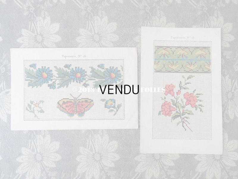 画像10: 19世紀 アンティーク 刺繍図案帳 LA MAITRESSE DE BRODERIE 