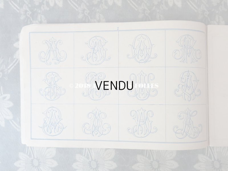 画像3: アンティーク 刺繍図案帳 ALPHABETS DE BRODERIE ANE.MON.A POUYER J.JAMES WEILL Succr. de ANDRE-BERANGER EDITEUR PARIS