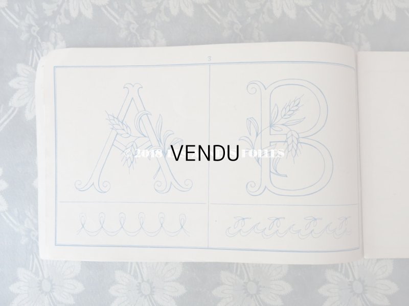 画像4: アンティーク 刺繍図案帳 ALPHABETS DE BRODERIE ANE.MON.A POUYER J.JAMES WEILL Succr. de ANDRE-BERANGER EDITEUR PARIS