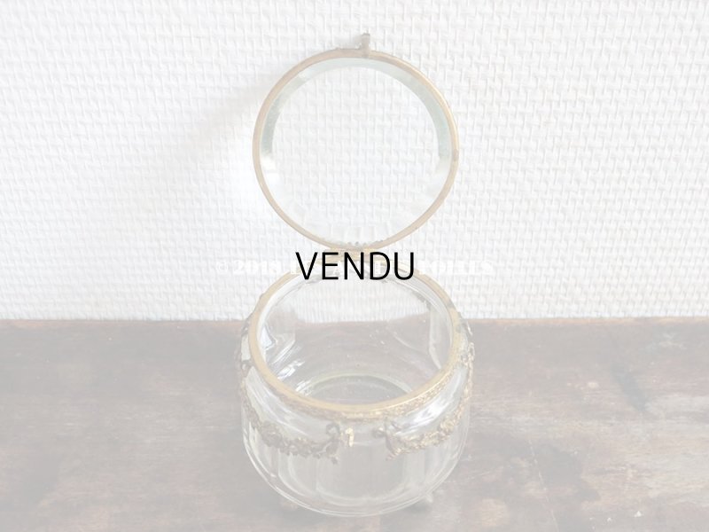 画像7: 19世紀 アンティーク パウダーケース　薔薇＆リボンのガーランド