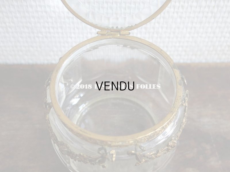 画像9: 19世紀 アンティーク パウダーケース　薔薇＆リボンのガーランド