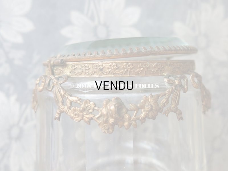 画像15: 19世紀 アンティーク パウダーケース　薔薇＆リボンのガーランド