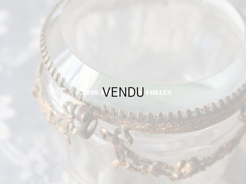 画像11: 19世紀 アンティーク パウダーケース　薔薇＆リボンのガーランド