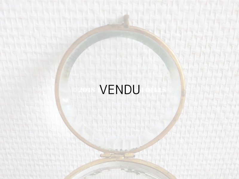 画像8: 19世紀 アンティーク パウダーケース　薔薇＆リボンのガーランド