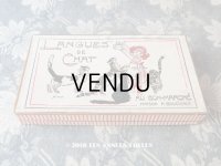 アンティーク ボンマルシェ ラングドシャのお菓子箱  LANGUES DE CHAT - AU BON MARCHE MAISON A.BOUCICAUT PARIS -