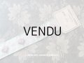 アンティーク リボンメーカーのサンプラー 綿入り花模様