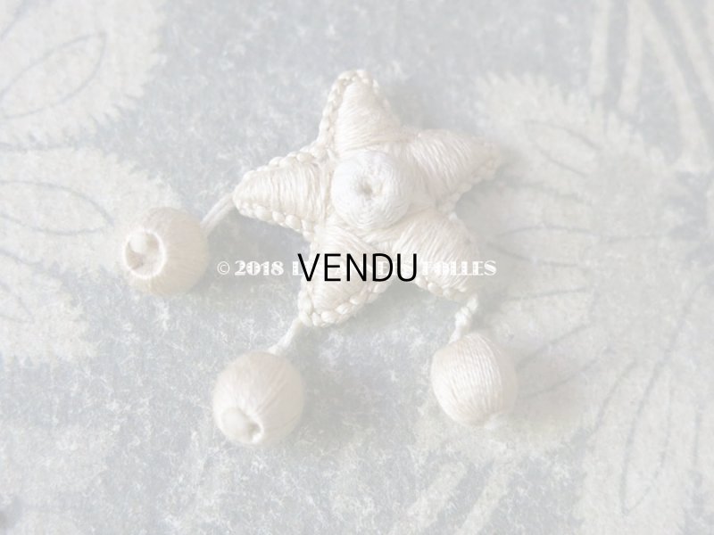 画像4: 19世紀 アンティーク ナポレオン3世時代  シルク製 モチーフ 星型