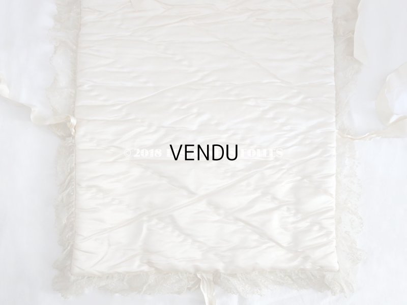 画像8: 新品同様 1900年代 アンティーク シルク製 ピンクベージュの大きなポシェット 鈴蘭&ライラックのブーケ