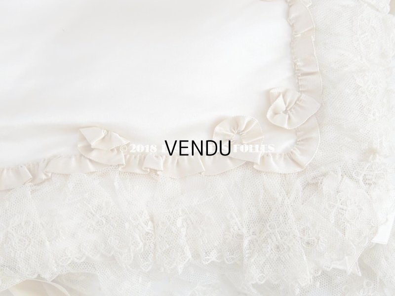 画像5: 新品同様 1900年代 アンティーク シルク製 ピンクベージュの大きなポシェット 鈴蘭&ライラックのブーケ