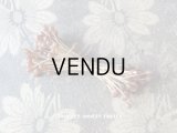 アンティーク ペップ  半透明のブラウン コサージュ用 花芯 