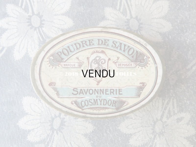 画像4: アンティーク ソープボックス  POUDRE DE SAVON  - COSMYDOR -