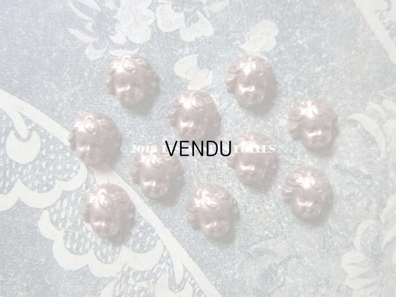 画像9: アンティーク メタル製モチーフ 小さな天使 ジュエリー用