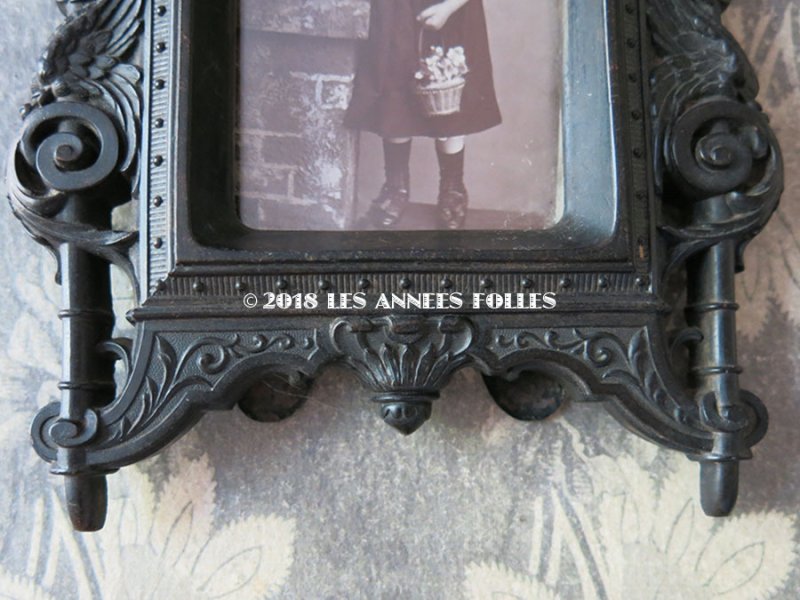 画像7: 19世紀 アンティーク 木製 天使のフォトフレーム ナポレオン3世時代