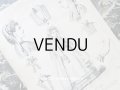1868年 アンティーク モード版画 コミュニオンのドレスを纏う少女 - JOURNAL DES DEMOISELLES -