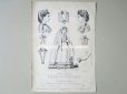 画像2: 1868年 アンティーク モード版画 コミュニオンのドレスを纏う少女 - JOURNAL DES DEMOISELLES - (2)