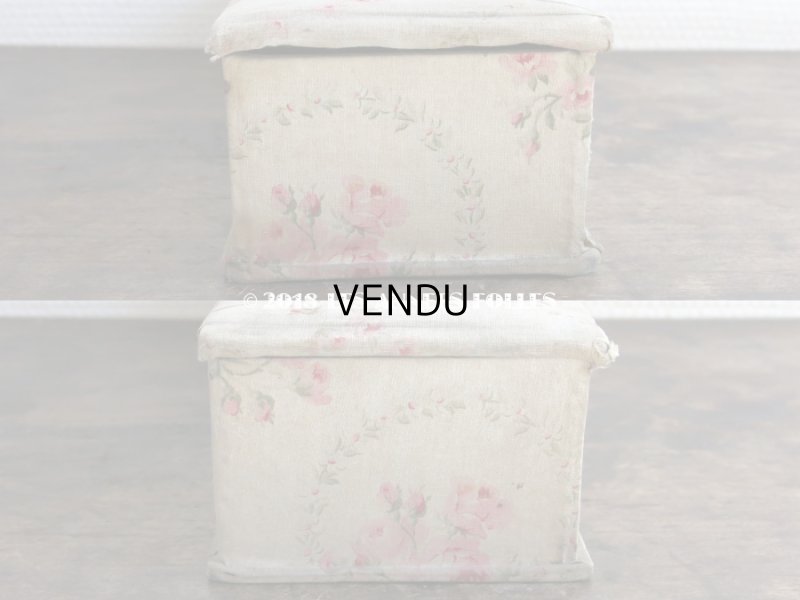 画像6: 1900年代 アンティーク 薔薇のガーランド  カルトナージュボックス