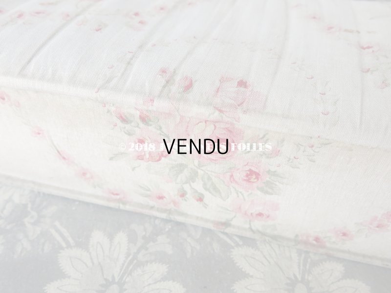 画像7: 1900年代 アンティーク 薔薇のガーランド  カルトナージュボックス