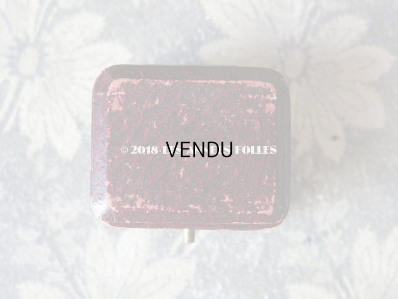 画像4: アンティーク ジュエリーボックス 金彩入り ボルドー