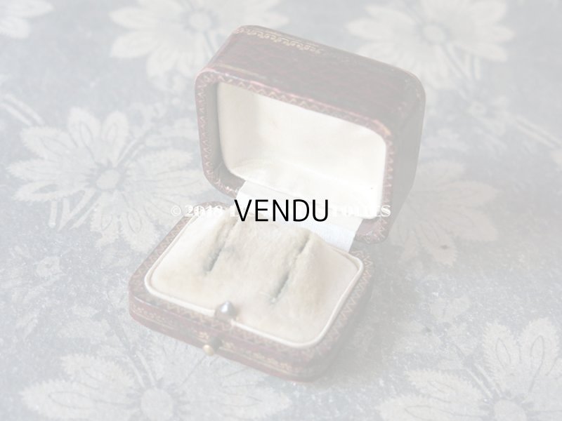 画像7: アンティーク ジュエリーボックス 金彩入り ボルドー