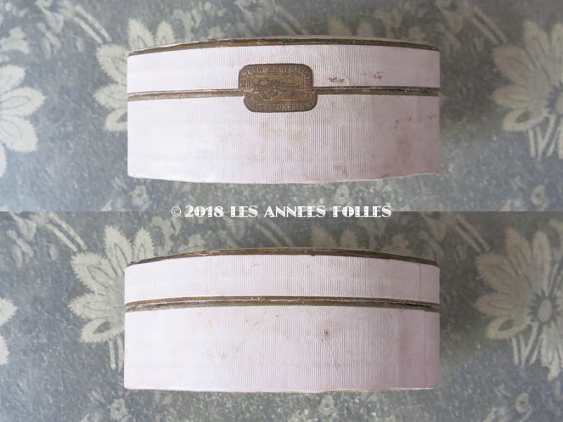 画像5: アンティーク 四つ葉のクローバーのパウダーボックス パウダーピンク 