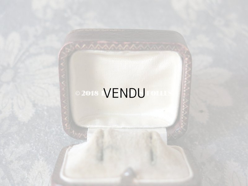 画像8: アンティーク ジュエリーボックス 金彩入り ボルドー