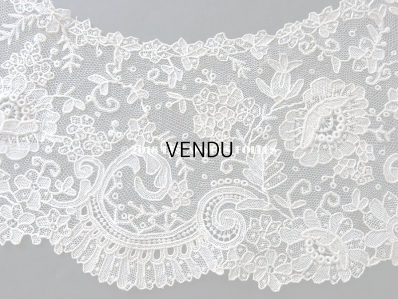 画像5: 19世紀末 アンティーク ニードルレース ポワンドローズの付け襟 ポワンドガーズ 【ポワン・ド・ガーズ】 【ポワン・ド・ローズ】 