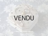 19世紀 アンティーク ナポレオン3世時代 お菓子箱 ライムグレー 脚付き 木箱 ドラジェ & チョコレート 