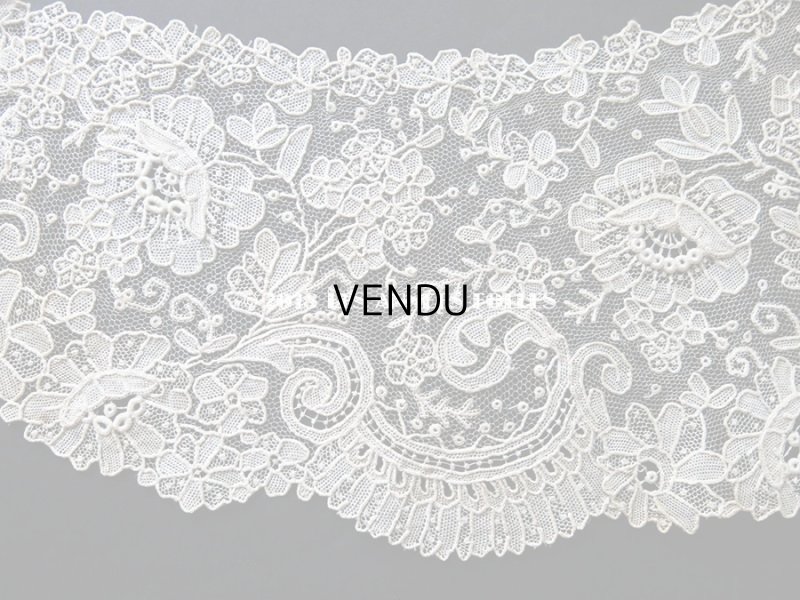 画像3: 19世紀末 アンティーク ニードルレース ポワンドローズの付け襟 ポワンドガーズ 【ポワン・ド・ガーズ】 【ポワン・ド・ローズ】 