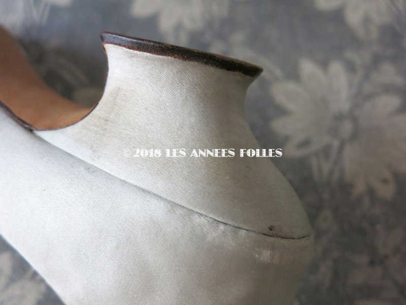 画像10: 1920年代 アンティーク ウエディング シューズ パウダーブルー