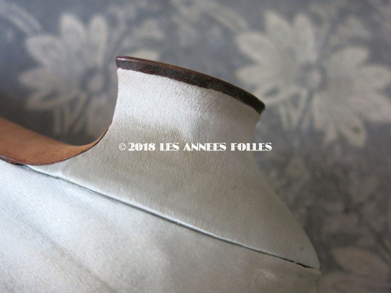 画像9: 1920年代 アンティーク ウエディング シューズ パウダーブルー