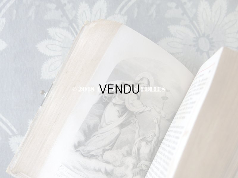 画像10: 1892年 アンティーク ミサ典書  モノグラム 『M.A』 のメダイヨン イボワリヌ製