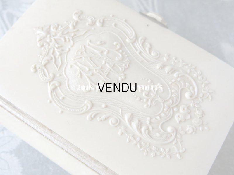 画像5: 1892年 アンティーク ミサ典書  モノグラム 『M.A』 のメダイヨン イボワリヌ製