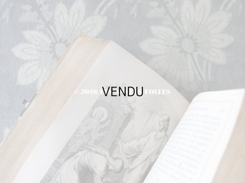 画像11: 1892年 アンティーク ミサ典書  モノグラム 『M.A』 のメダイヨン イボワリヌ製