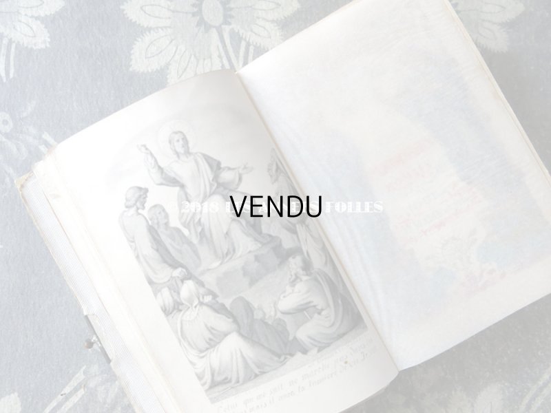 画像8: 1892年 アンティーク ミサ典書  モノグラム 『M.A』 のメダイヨン イボワリヌ製