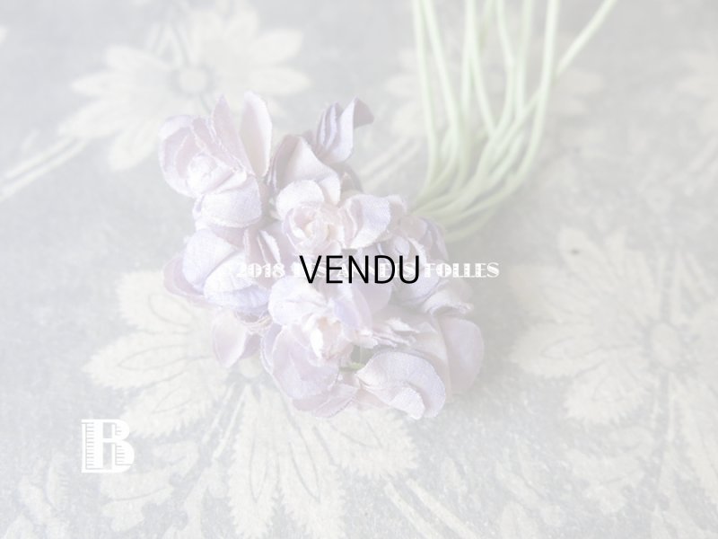 画像5: アンティーク 薄紫の花のコサージュ