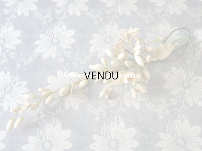 画像11: 1920年代 アンティーク ワックスフラワーのヘッドリース & ブローチ & ブーケのセット ウェディング 結婚式 ティアラ