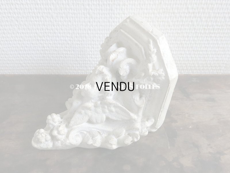 画像5: 19世紀末 アンティーク 石膏の飾り棚のセット 天使