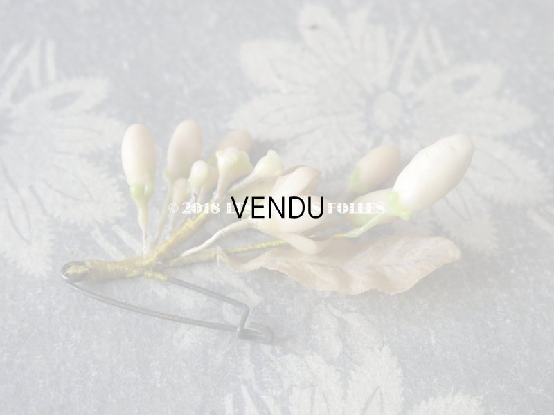 画像17: 1920年代 アンティーク ワックスフラワーのヘッドリース & ブローチ & ブーケのセット ウェディング 結婚式 ティアラ