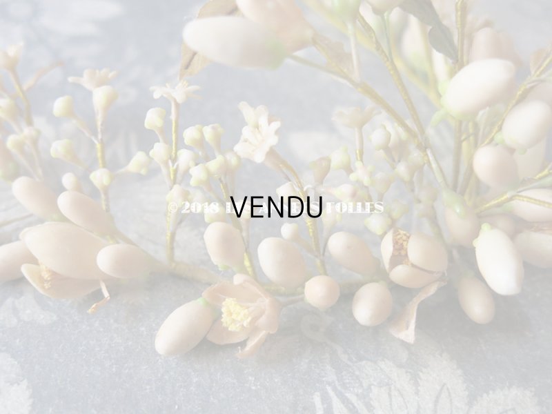 画像6: 1920年代 アンティーク ワックスフラワーのヘッドリース & ブローチ & ブーケのセット ウェディング 結婚式 ティアラ