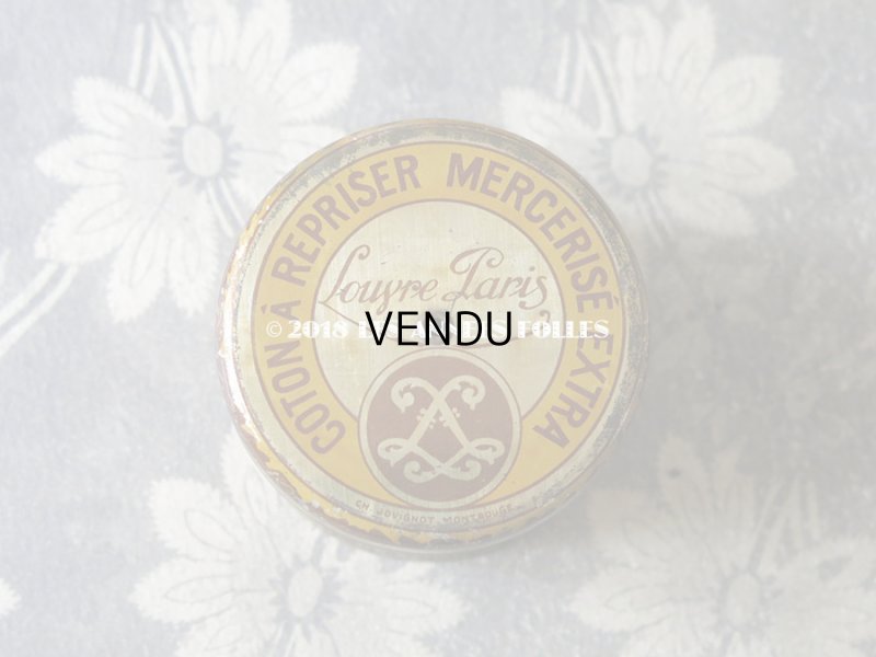 画像3: 1920年代 アンティーク 薔薇のガーランドのスレッドケース ルーブル百貨店 - LOUVRE PARIS -