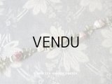 19世紀末 アンティーク  シルク製 5色の薔薇のロココトリム  ロココリボン 