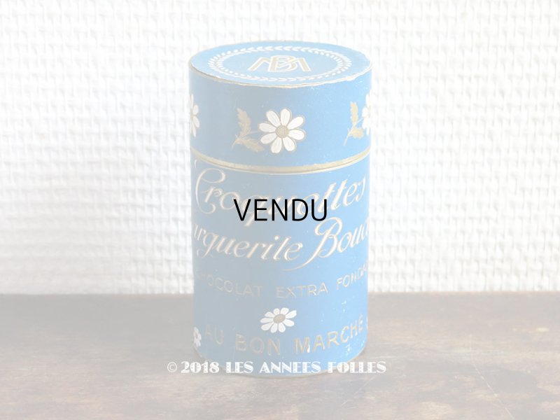 画像1: アンティーク チョコレートのお菓子箱　ボンマルシェ　CROQUETTES MARGUERITE BOUCICAUT　- AU BON MARCHE -