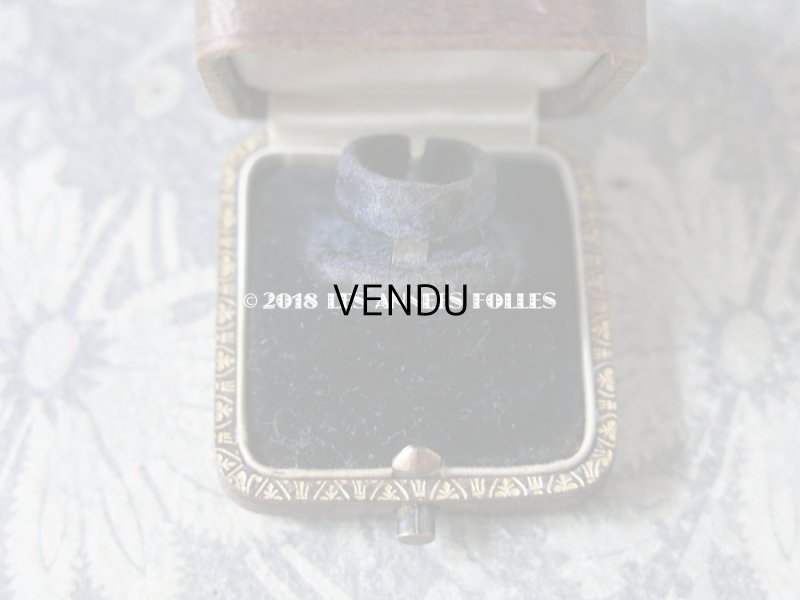 画像8: アンティーク 本革製 ジュエリーボックス リングボックス モノグラム 【 ID 】 ブラウン