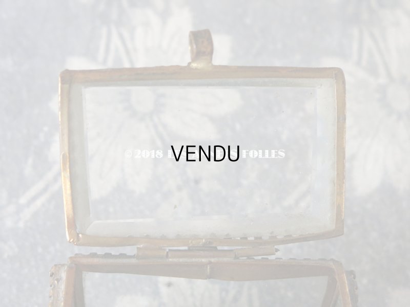 画像5: アンティーク ジュエリーボックス　スモーキーブルーのクッション