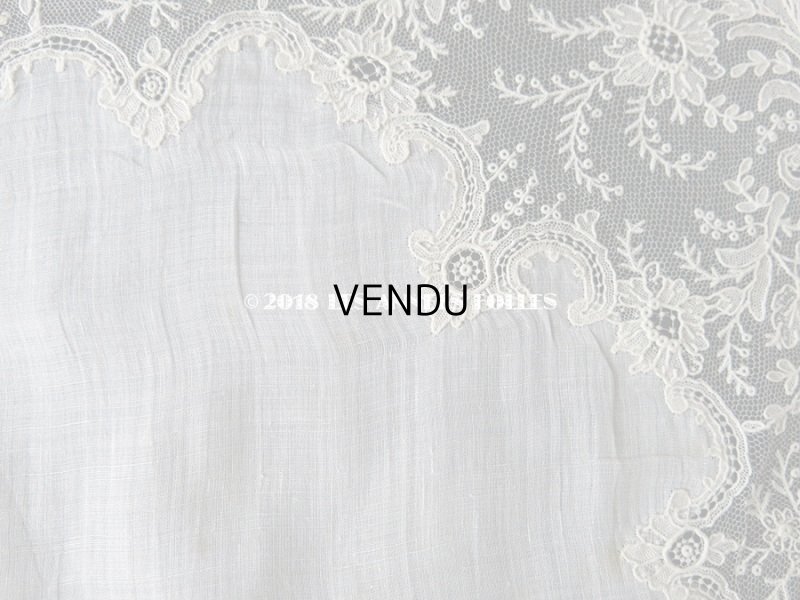 画像13: アンティーク ポワンドガーズ 結婚式のハンカチ 『ポワン・ド・ガーズ』