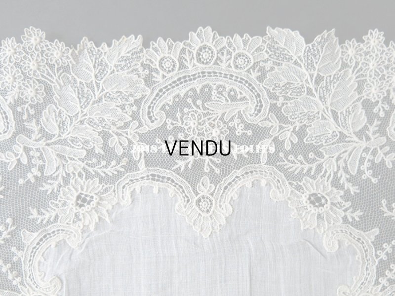 画像5: アンティーク ポワンドガーズ 結婚式のハンカチ 『ポワン・ド・ガーズ』